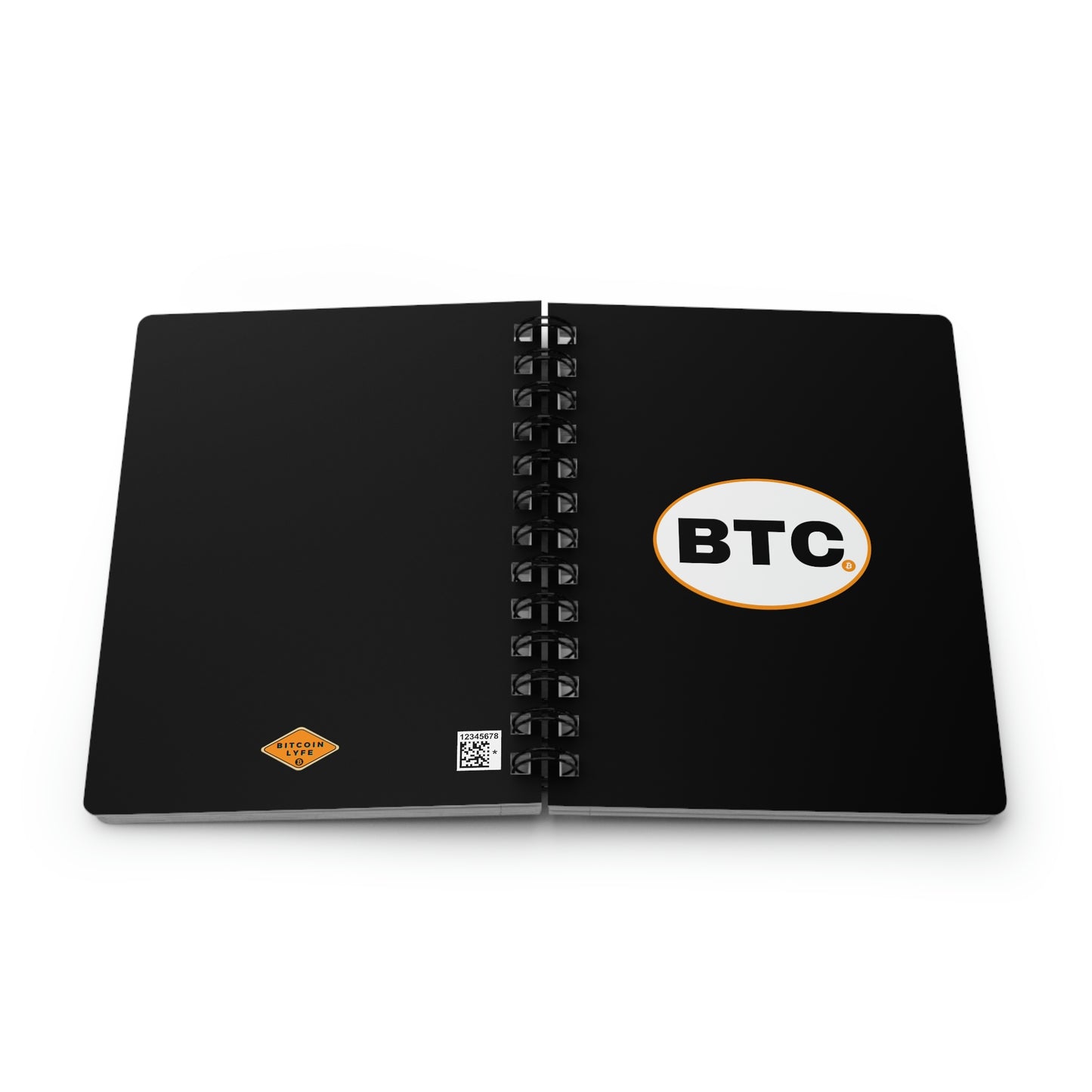 Bitcoin Oval #3 Spiral Bound Journal