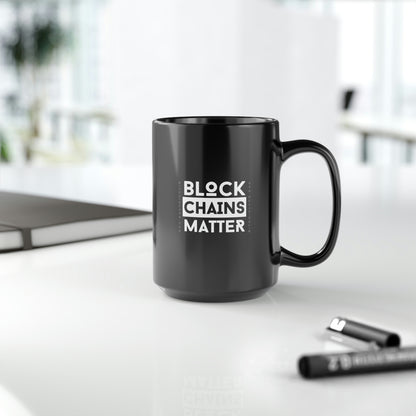 Bitcoin LYFE Block Chains Matter Mug