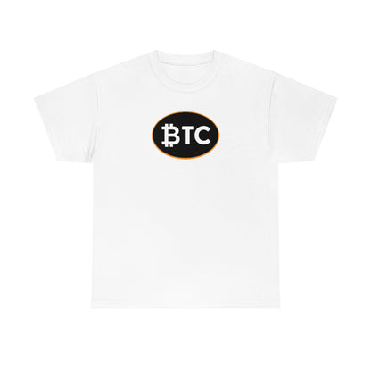 BTC Oval #4 Cotton T-Shirt, Blackout Version