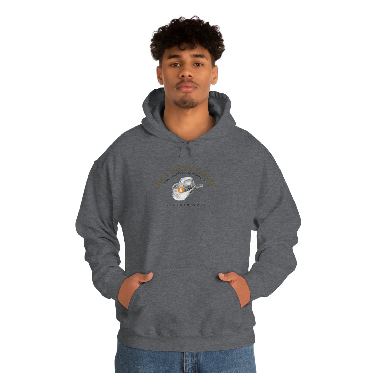 Bitcoin LYFE Cowboy Hoodie