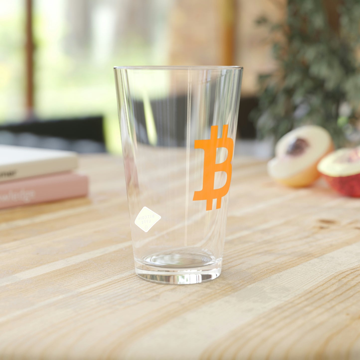 Bitcoin Pint Glass, BTC3