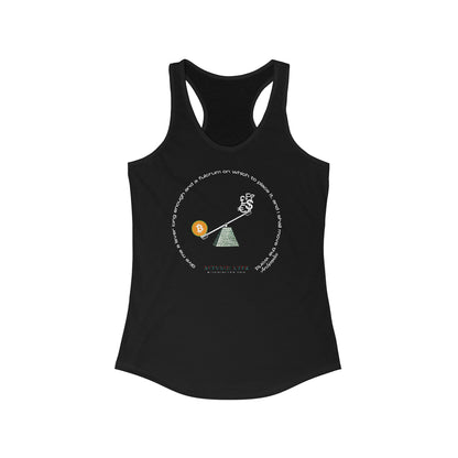 Women's Lever Orange Pill Racerback Tank