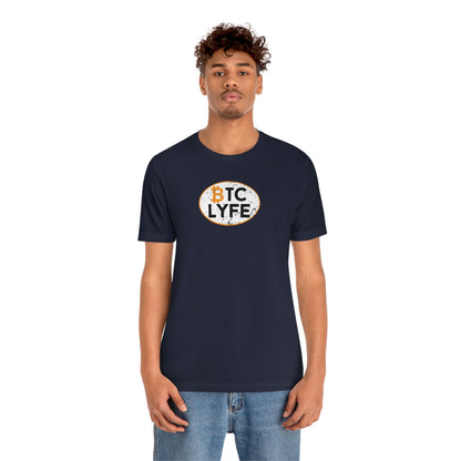 Bitcoin LYFE Oval T-Shirt