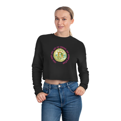 Vote - F*ck Party Lines Women's Cropped Sweatshirt