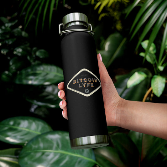 Bitcoin LYFE (Transparent) 22oz Vacuum Insulated Bottle