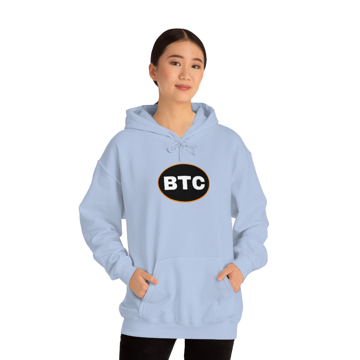 Bitcoin Oval #2 Hoodie, Blackout Version