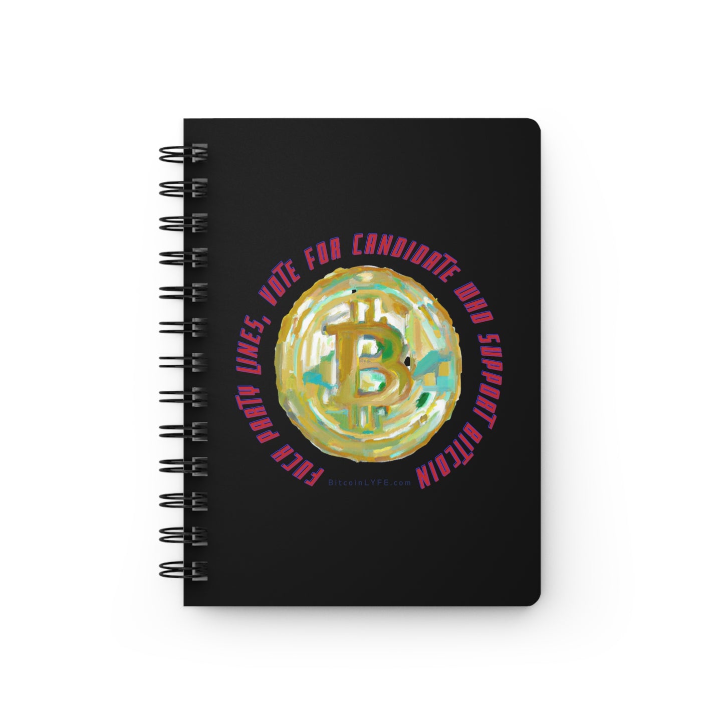 Vote - F*ck Party Lines Spiral Bound Journal