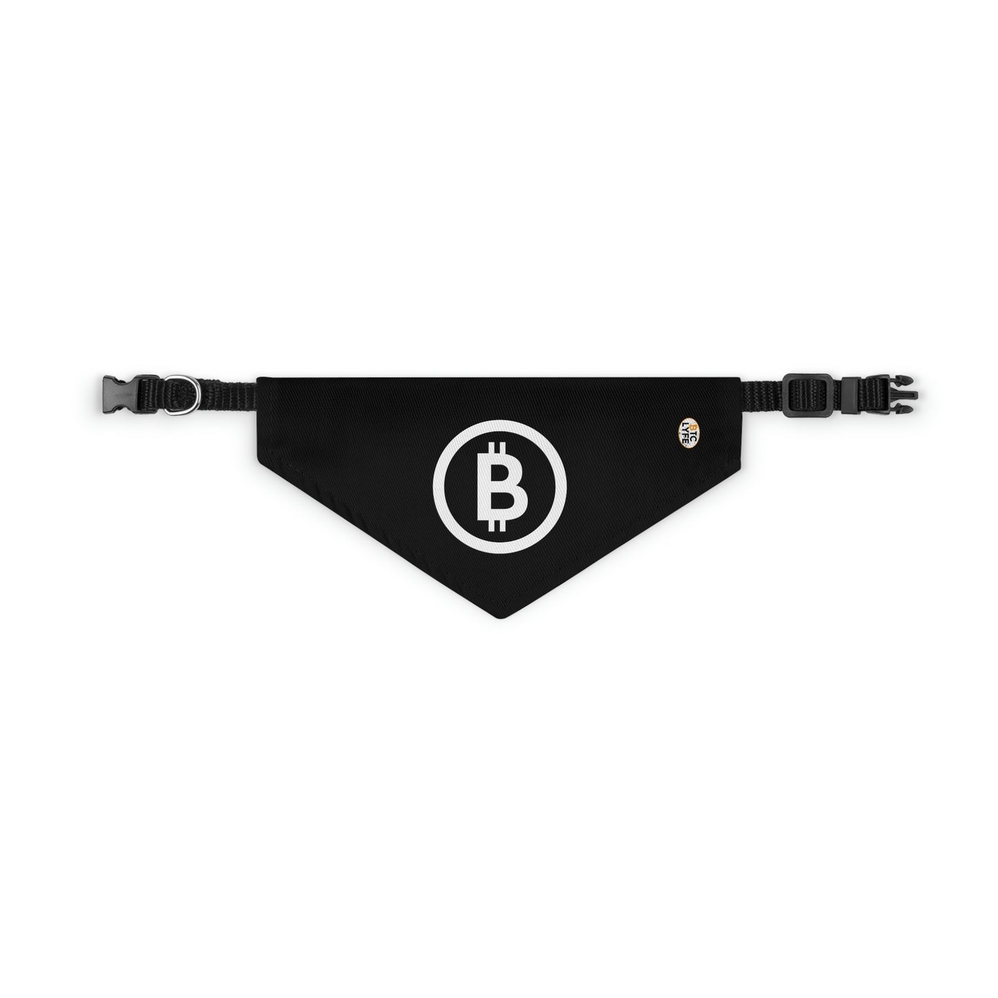 Bitcoin Pet Bandana Collar, BTC4