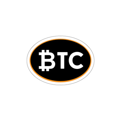 BTC #4 Oval Stickers, Blackout Version