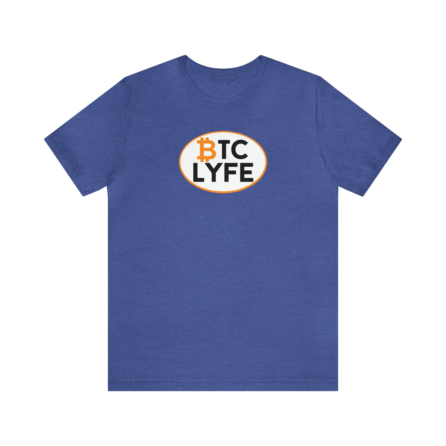 Bitcoin LYFE (Oval) Short Sleeve T-Shirt