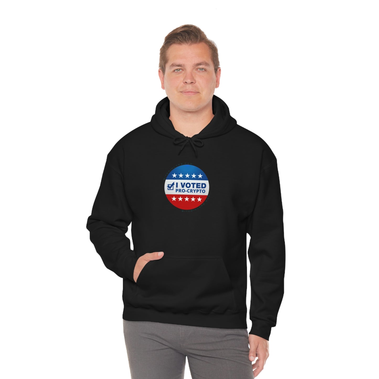 I Voted Pro-Crypto Hooded Sweatshirt