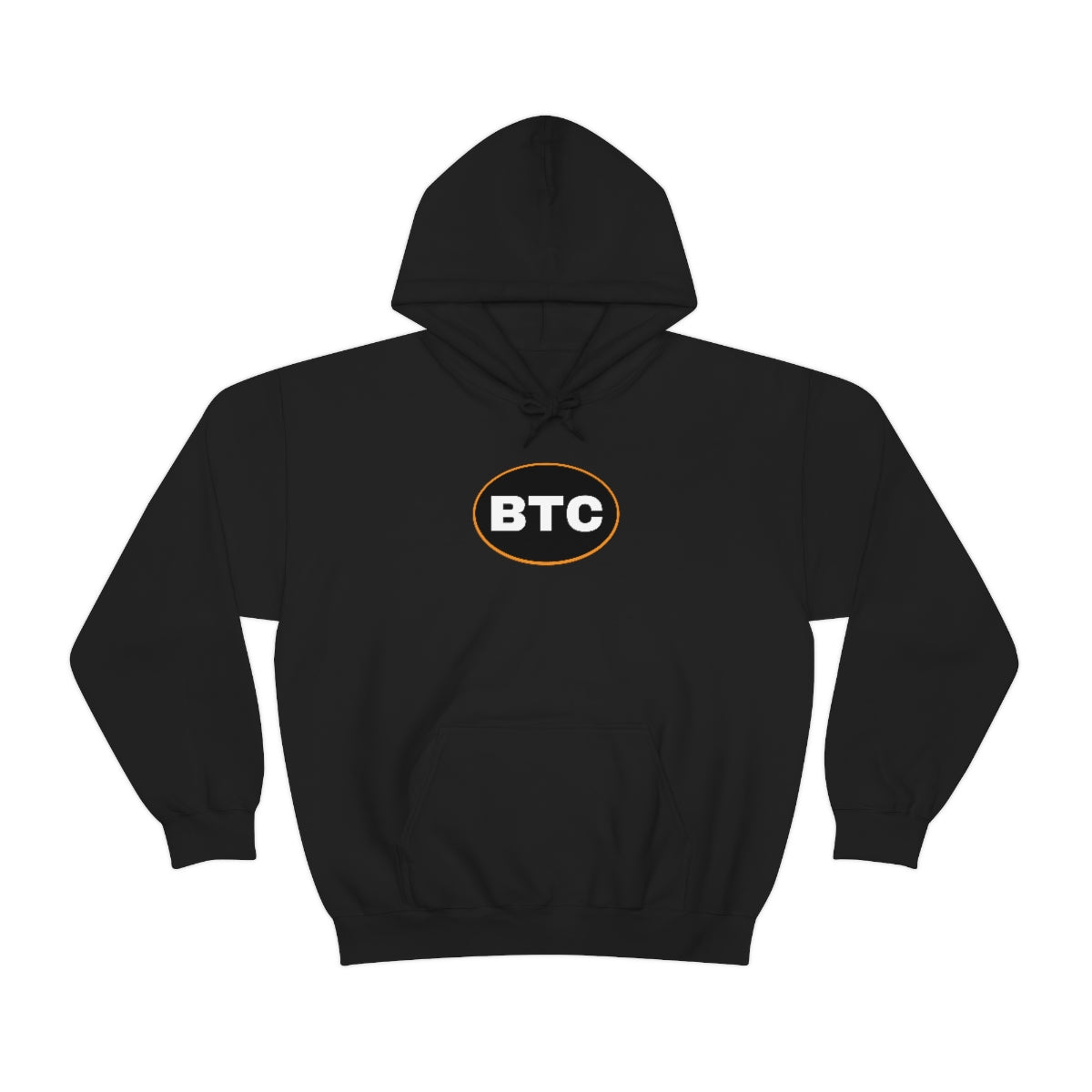 Bitcoin Oval #2 Hoodie, Blackout Version