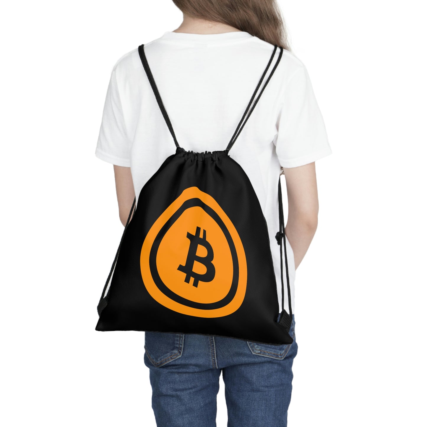 Bitcoin Outdoor Drawstring Bag, BTC5