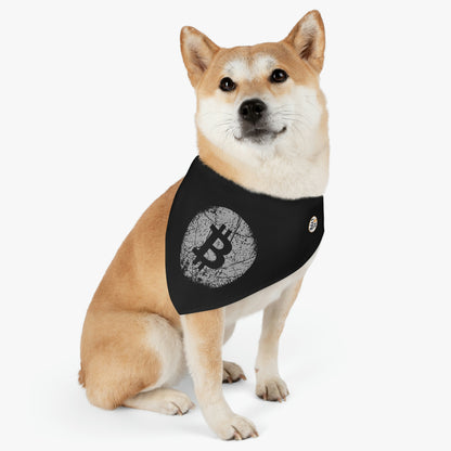 Bitcoin Pet Bandana Collar, BTC7