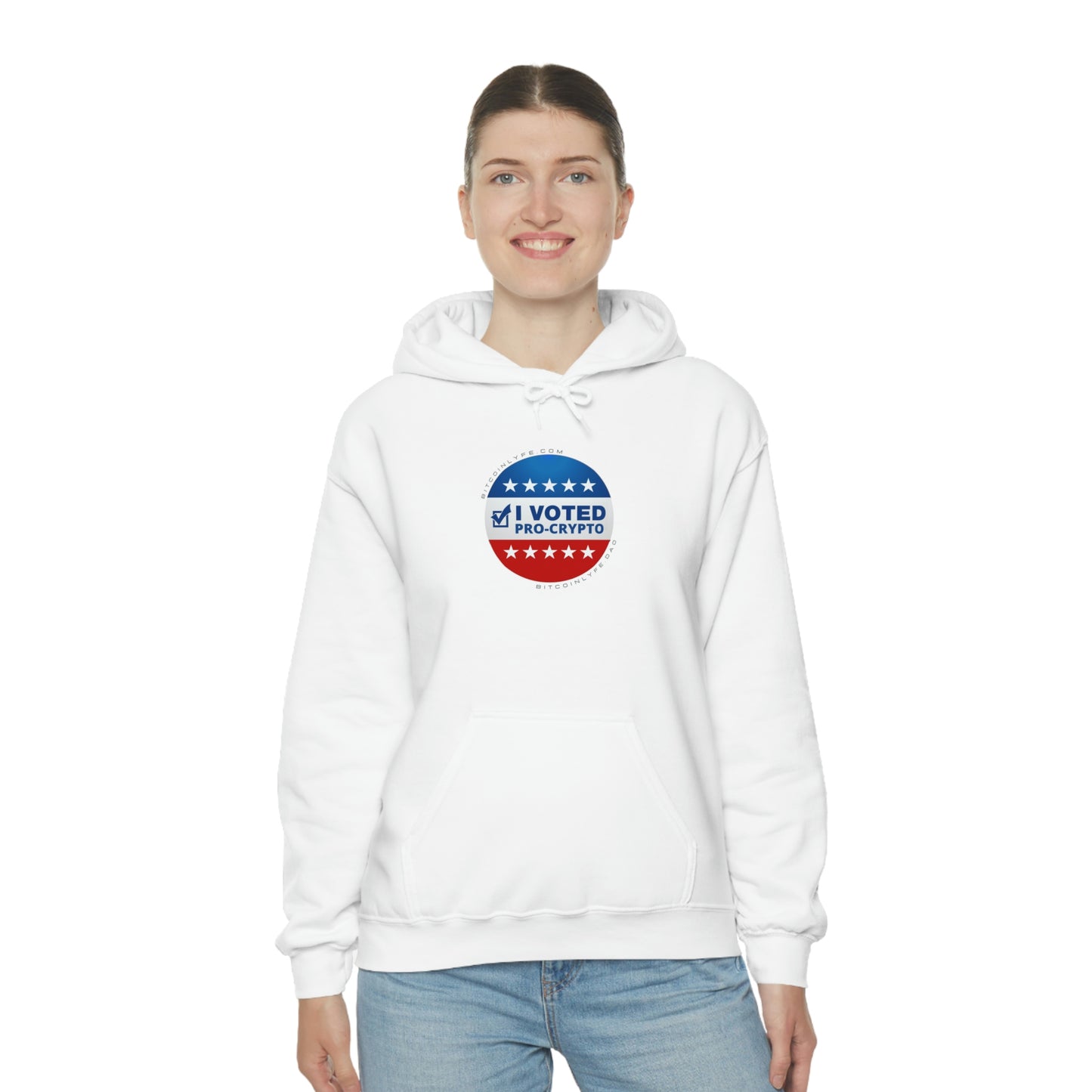 I Voted Pro-Crypto Hooded Sweatshirt