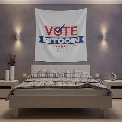 Vote Bitcoin Printed Wall Tapestry