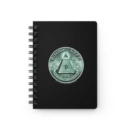 Bitcoin LYFE Spiral Bound Journal, Pyramid