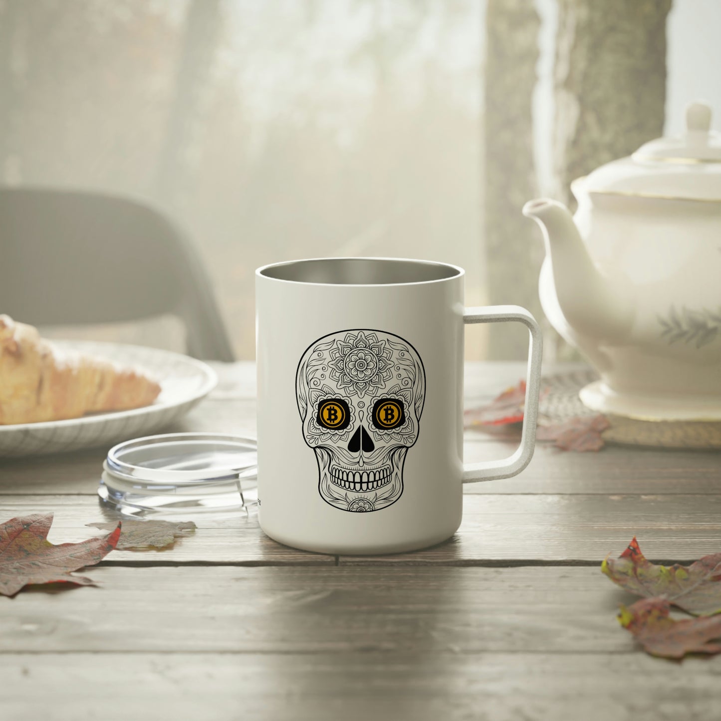 Día de los Muertos BTC 10oz Insulated Coffee Mug, Siete