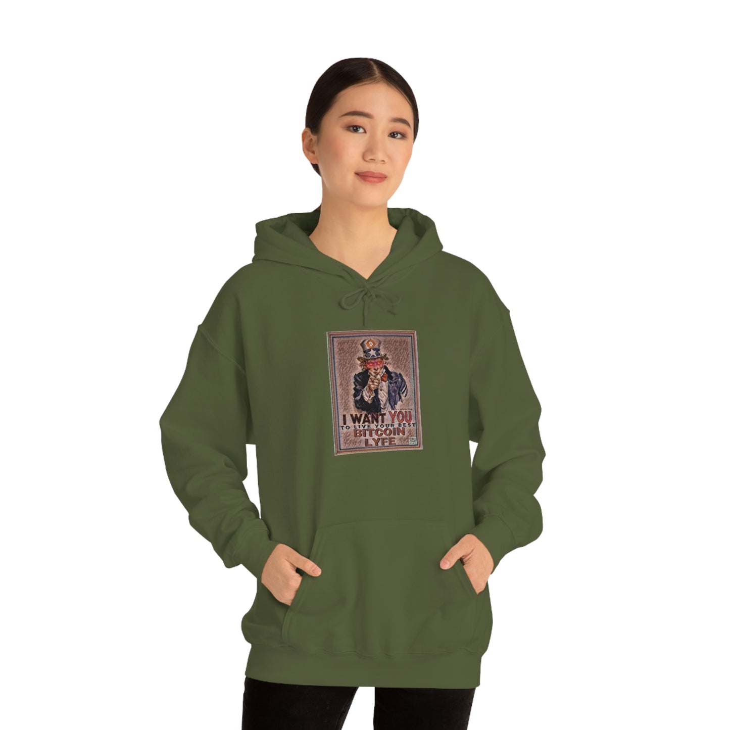 Bitcoin LYFE Uncle Sam Hoodie