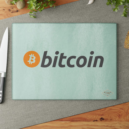 Bitcoin Glass Cutting Board, BTC1