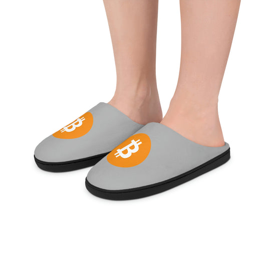 Bitcoin Women's Indoor Slippers, BTC2