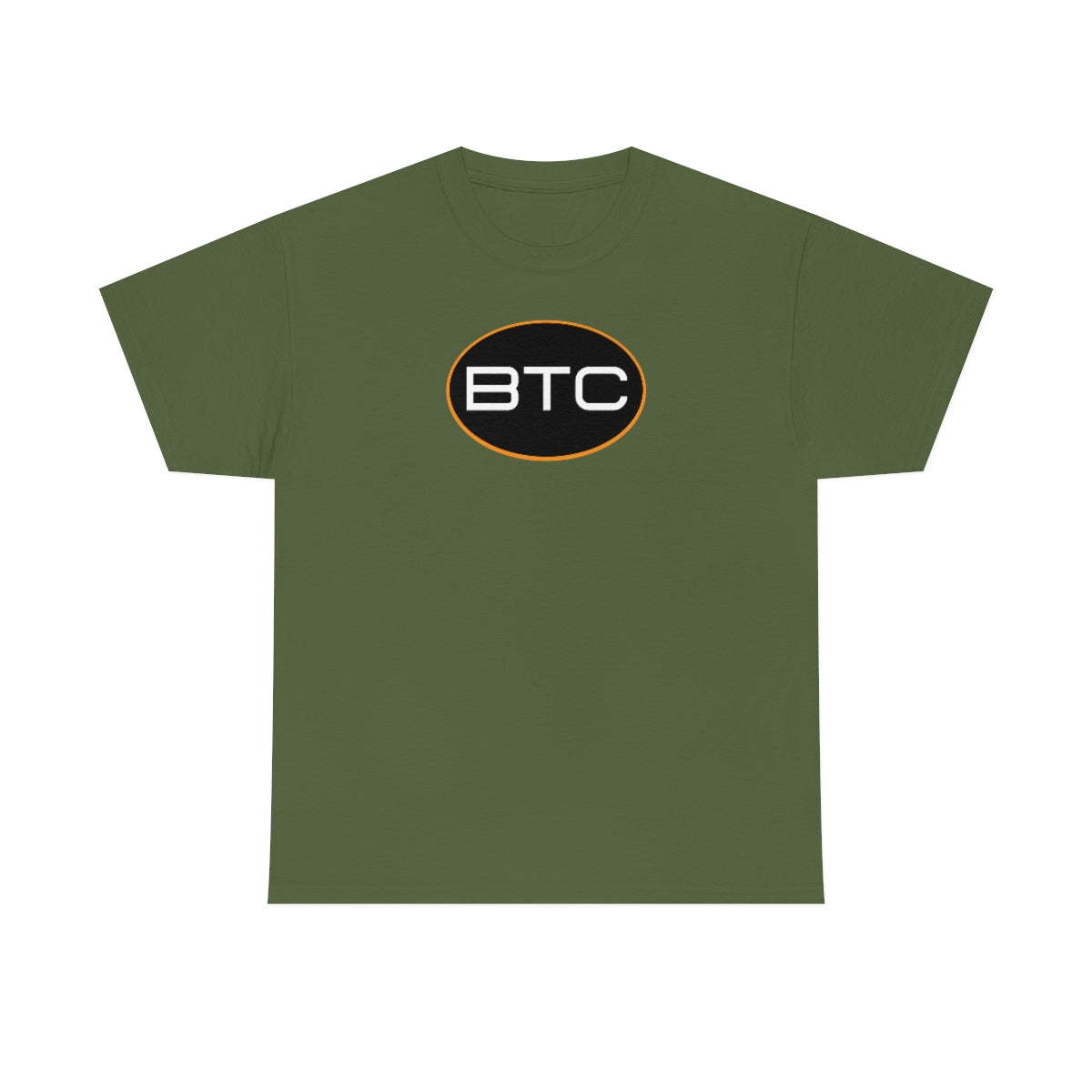 BTC Oval #1 Cotton T-Shirt, Blackout Version