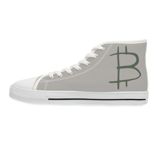 Bitcoin Women's High Top Sneakers, BTC8