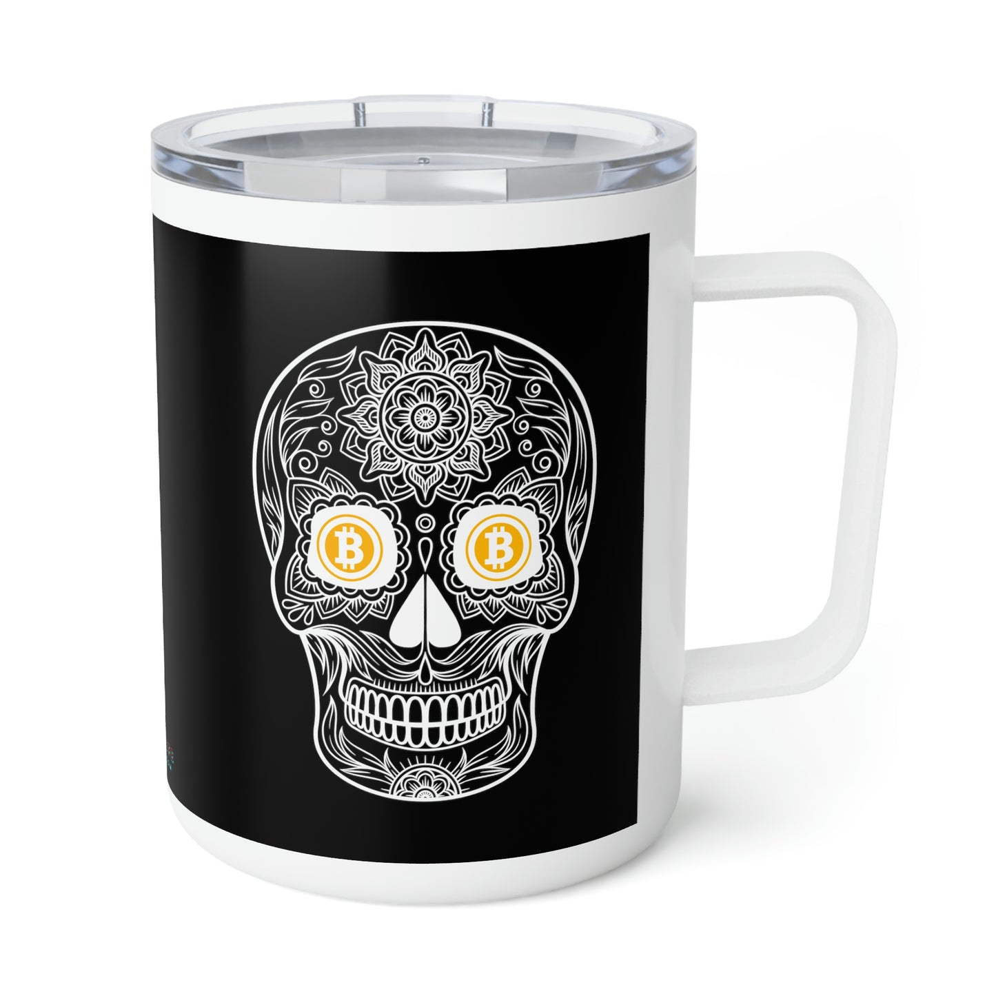 Día de los Muertos BTC 10oz Insulated Coffee Mug, Ocho