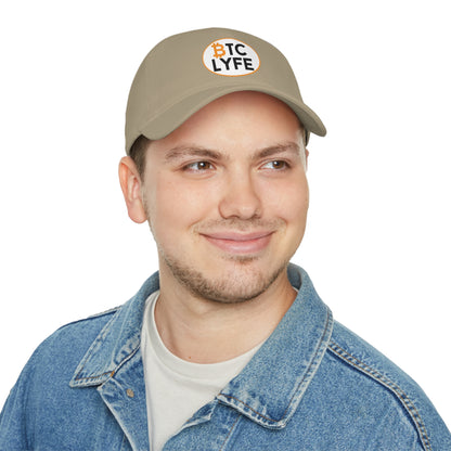 Bitcoin LYFE (Oval) Low Profile Baseball Cap