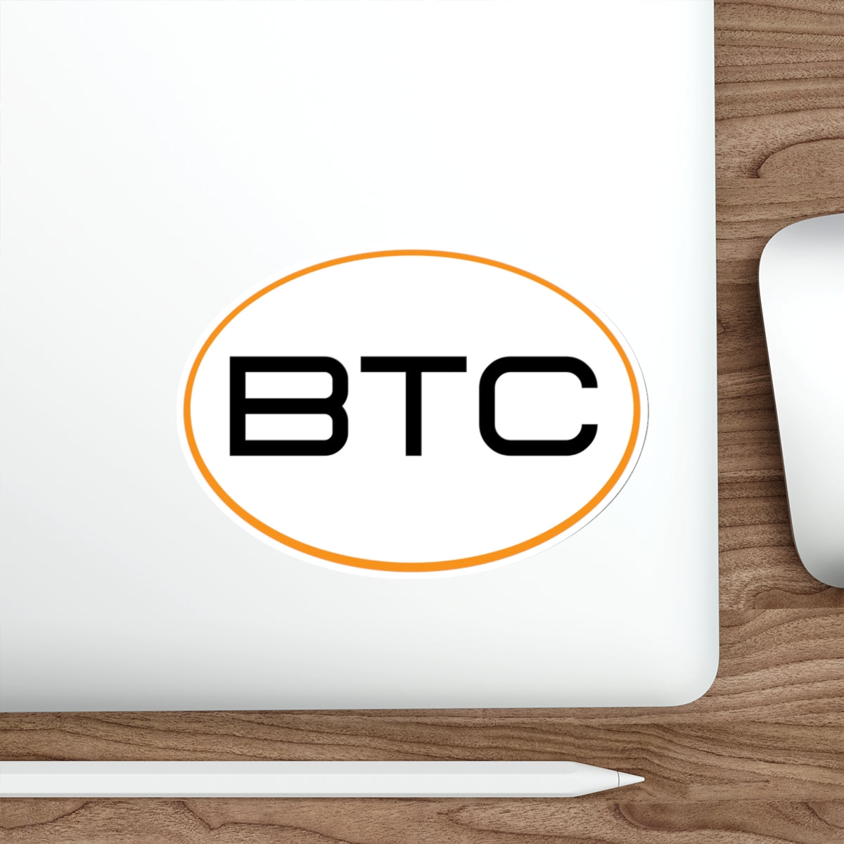 BTC #1 Oval Stickers