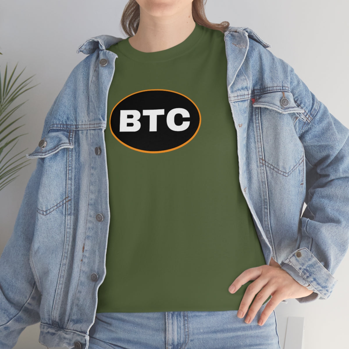 BTC Oval #2 Cotton T-Shirt, Blackout Version