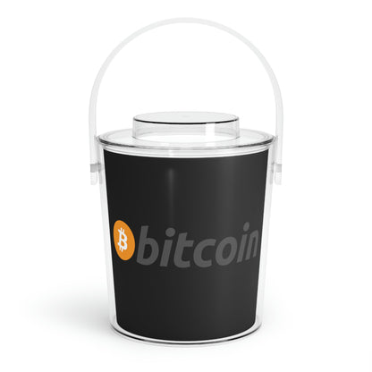 Bitcoin Ice Bucket with Tongs, BTC1