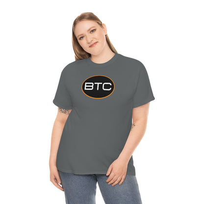 BTC Oval #1 Cotton T-Shirt, Blackout Version