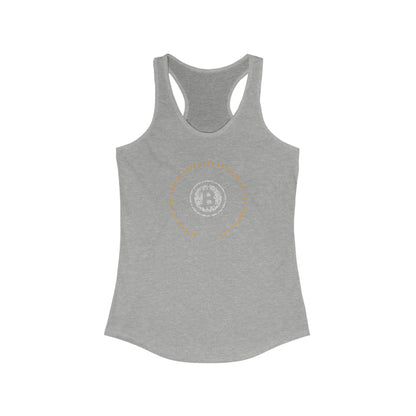 Bitcoin LYFE Trojan Horse Racerback Tank