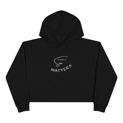 BTC Market Cap Size Matters Women's Crop Hoodie