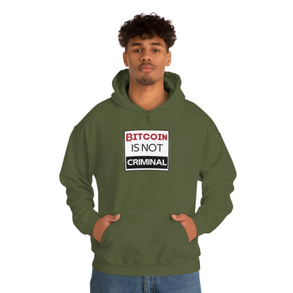 Bitcoin is Not Criminal Hooded Sweatshirt