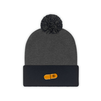 Orange Pill #2 Pom Pom Beanie