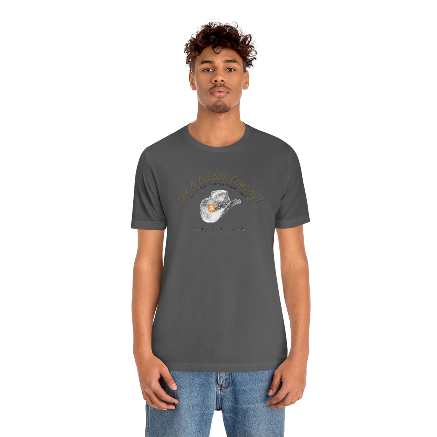 Bitcoin LYFE BTC Cowboy T-Shirt