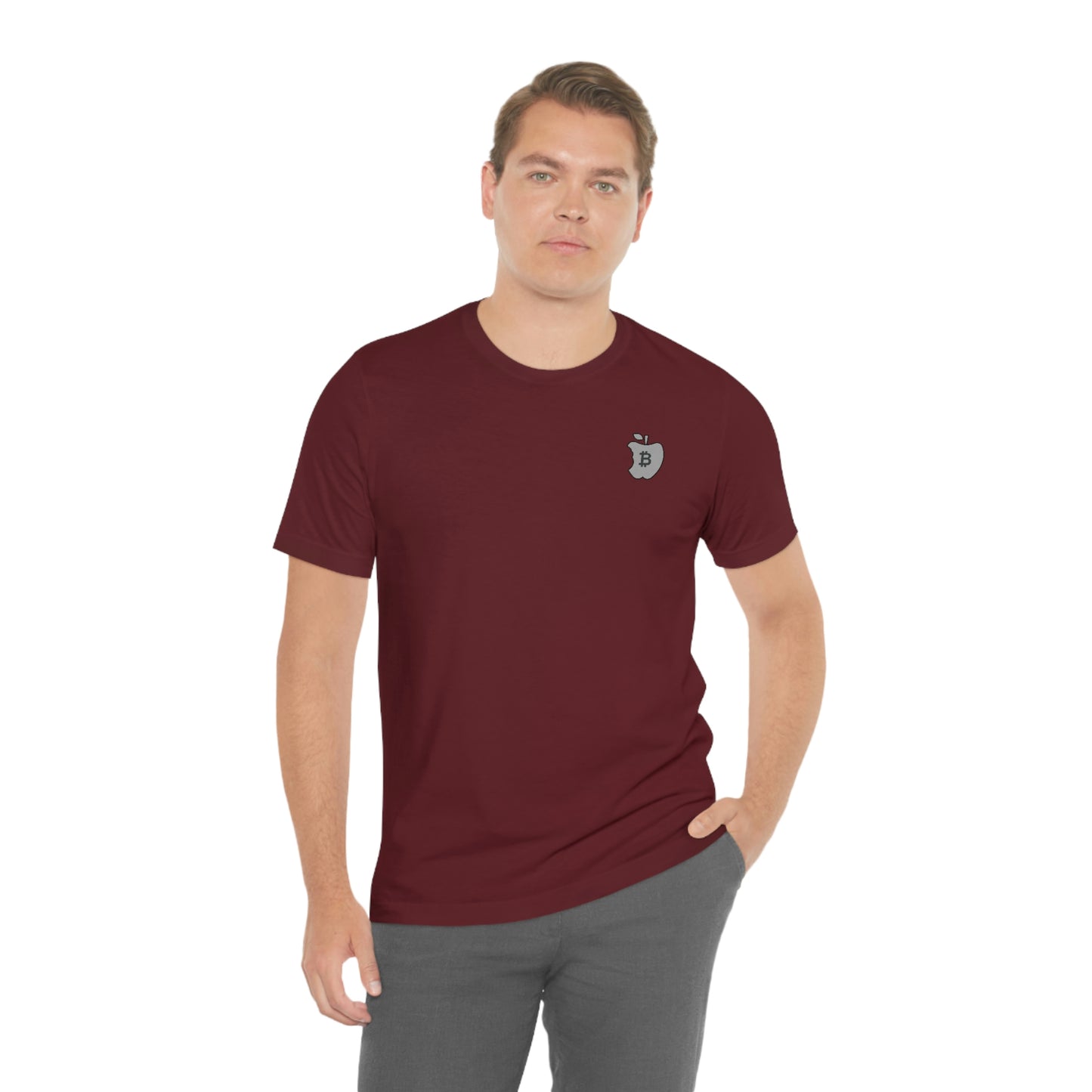 The B Apple Short Sleeve T-Shirt  (Upper Left Subtle)