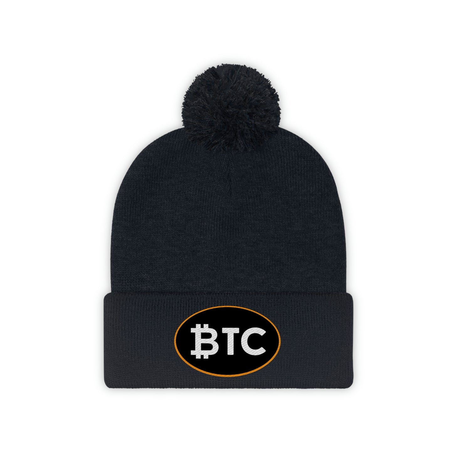 BTC Oval #4 Pom Pom Beanie