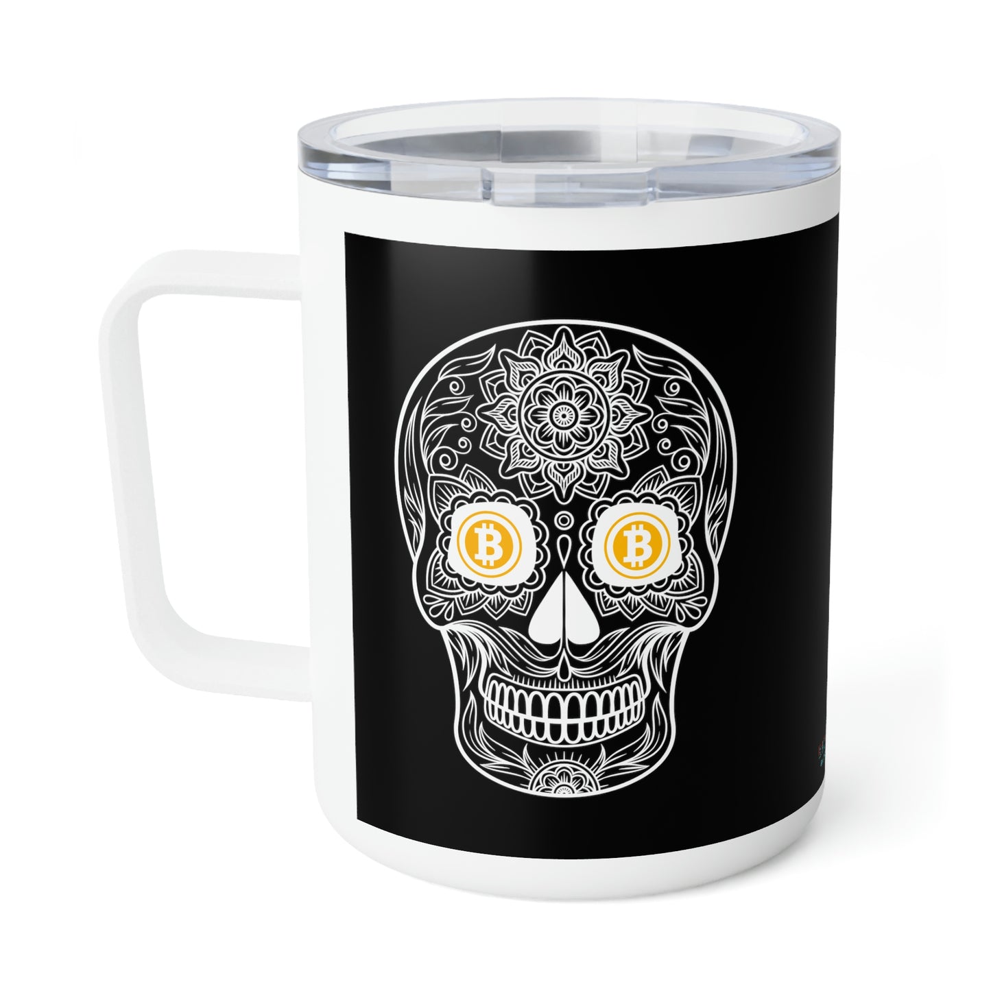 Día de los Muertos BTC 10oz Insulated Coffee Mug, Ocho