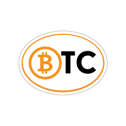 BTC #5 Oval Stickers