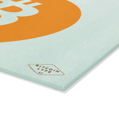 Bitcoin Glass Cutting Board, BTC2