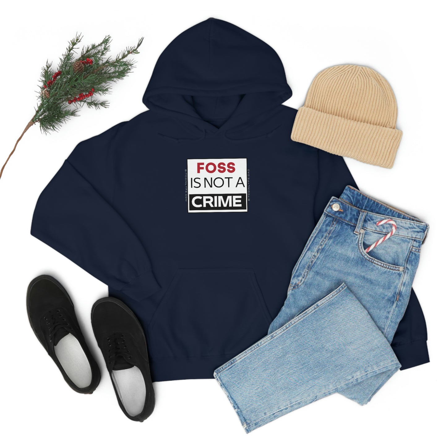 FOSS is Not a Crime Hooded Sweatshirt