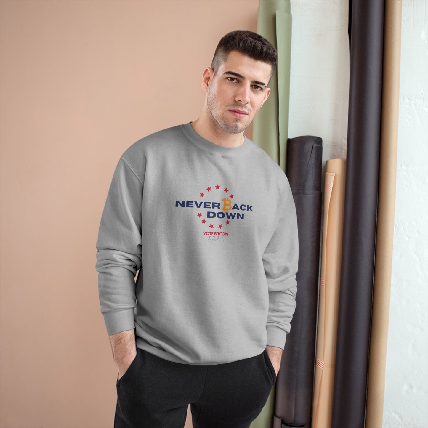 Vote - Bitdesan Champion Sweatshirt