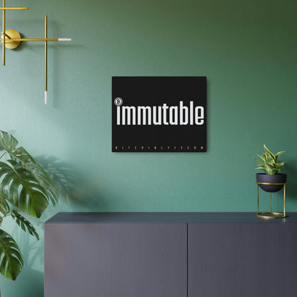 Bitcoin LYFE Immutable Metal Art Sign