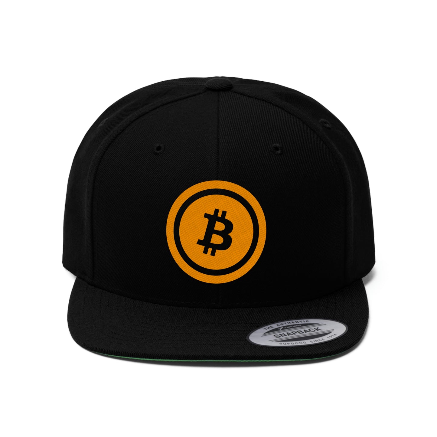 BTC5 Bitcoin Flat Bill Hat, Four Colors