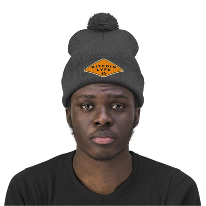 Bitcoin LYFE Pom Pom Beanie