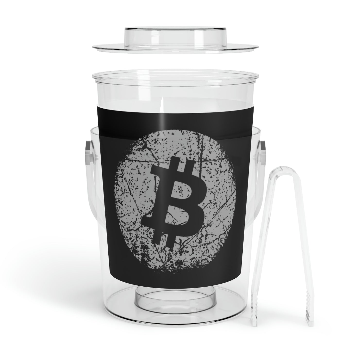 Bitcoin Ice Bucket with Tongs, BTC7