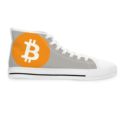 Bitcoin Women's High Top Sneakers, BTC2